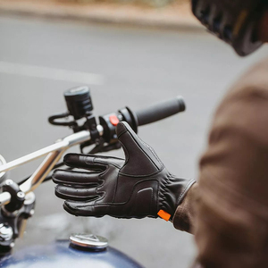 Gants de course professionnels à doigts entiers, antidérapants, compatibles écran tactile, en cuir, pour sports décontractés, fêtes et moto - Product Image 4