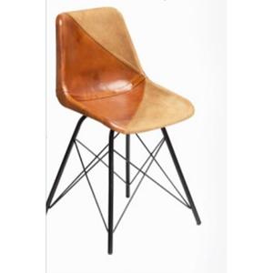 Silla de Comedor Moderna de Mediados de Siglo, Tapizada en Cuero Sintético con Patas de Metal, Muebles para el Hogar, para Apartamentos y Talleres - Product Image 3