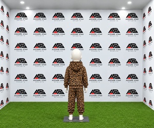 Ensemble deux pièces streetwear pour enfants : survêtement imprimé léopard, sweat à capuche et pantalon de jogging – Collection 2027 en gros pour hommes et enfants - Product Image 3