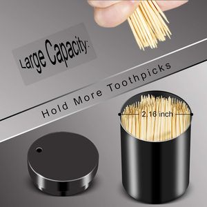Set da 500 Stuzzicadenti in Bambù con Dispenser Porta Stuzzicadenti in Metallo Acciaio Inossidabile - Prodotto Specifico per l'Igiene Dentale - Product Image 2