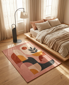 Carpet for Living Room Handmade Abstract Botanical Hand Tufted Wool Area Rug Custom Modern Designer Carpet Home Decor - Product Image 1