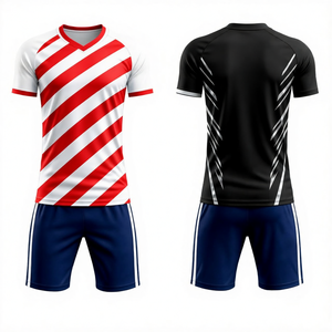 Ensemble de maillots d'entraînement de football personnalisés, short et maillot de football professionnels, vêtements d'entraînement sportifs respirants, tissu anti-transpiration - Product Image 4