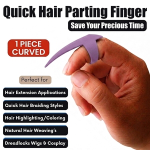 Salon Hair Extension Parting Finger Tool Hair Separation Ring with Easy Nail Finger Design for Precise Sectioning Styling - Product Image 5