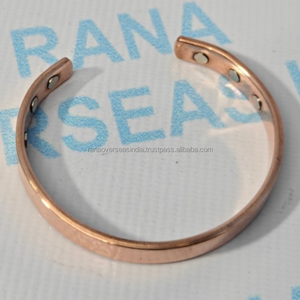 <b>Adjustable</b> Pure Copper Magnetic <b>Bracelet</b> Modern Design for Anniversary Gift and Comfortable Wear with Joint Pain Support - Product Image 2