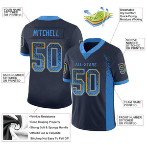 Maillots de football américain unisexes personnalisés avec logo imprimé, uniformes d'équipe de haute qualité, vêtements d'équipe personnalisés pour adultes, maillots de football - Product Image 2