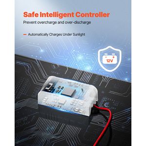 Caricabatterie Solare MPPT 20W 12V con Controller Intelligente e 3 Connessioni - Product Image 3