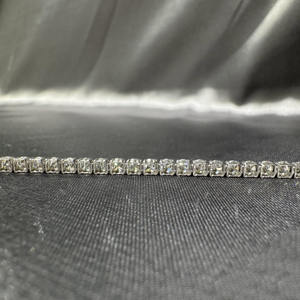 wholesale classic 18k white <b>gold</b> tennis bracelet def vs vvs lab grown diamonds 2mm 3mm chain girls wedding gift band - Product Image 3