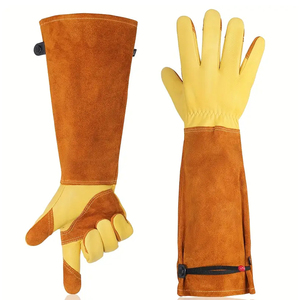 Guantes de Soldadura Industriales de Cuero Reforzado con Doble Palma Resistentes al Calor para Soldadura TIG/MIG - Product Image 5