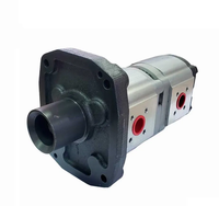 Pompa Gigi Tandem Hidrolik Rexroth Paduan Aluminium 200 bar untuk Traktor Valtra/Valmet 885/985 9510080756 81131100