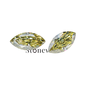 Diamante Cultivado en Laboratorio con Corte Marquise Amarillo Certificado por IGI, DEF VVS VS, Piedra Suelta de 1CT 2CT 3CT 4CT para Joyería - Product Image 6
