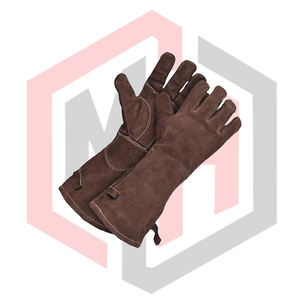 Guantes de Bombero de Cuero de Calidad, Guantes de Seguridad Industriales Resistentes para Soldadura, Antiestáticos, Sin Silicona, Sin Polvo - Product Image 2