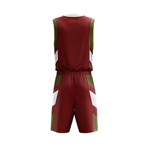 Tenue d'équipe de basketball, uniforme de basketball de qualité supérieure, uniforme de basketball 100% polyester - Product Image 6