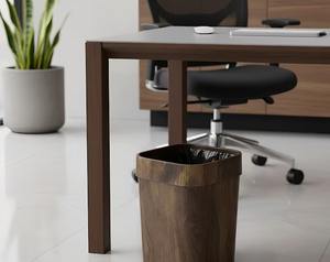 Poubelle en bois simple pour espaces intérieurs propres et bien organisés, idéale pour les zones d'étude et le stockage de déchets secs en intérieur, provenant d'Inde. - Product Image 5