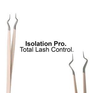 Pince à épiler professionnelle Iso Pro en acier inoxydable pour extensions de cils, avec poignée antidérapante et conception de précision - Product Image 6