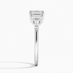 Bague de fiançailles solitaire SOJ Ring 03 en argent 925, taille Asscher, sertie de cinq pierres, certifiée GRA, 2 carats, couleur D, VVS1, Moissanite - Product Image 3