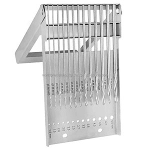 WPS Twist <b>Drill</b> Rack Holds 13 Five Inch Orthopedic Surgical <b>Drill</b> <b>Bits</b> Sterilization Holder <b>Stainless</b> <b>Steel</b> Orthopedic Set - Product Image 6