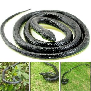 Realistico serpente giocattolo finto realistico di gomma spaventosa per giardino scherzo decorazioni del partito - Product Image 4
