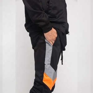 Conjunto deportivo para hombre, para correr, con cremallera completa en las mangas, bolsillos laterales, transpirable, para otoño. - Product Image 4