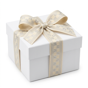 นีลคามัล อินดัสทรีส์ ริบบิ้นตกแต่งสีเขียวอมฟ้าขนาด 25 มม. ลายทอสีเงิน ผลิตจากโพลีเอสเตอร์ 100% ป้องกันการหดตัว ใช้สำหรับตกแต่งเสื้อผ้าและสิ่งทอ - Product Image 1