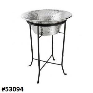 Bac à boisson de bar au design moderne et élégant le plus exigeant avec support Seaux à glace en métal Bouteilles Refroidisseur de vigne Bac à boisson - Product Image 3