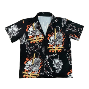 Hawaiian Beach Solid Dress Shirt High Street Style Breathable Quick Dry 100% Polyester Broadcloth Summer Season Compatible ODM - Product Image 1