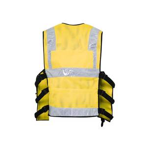 Venta al por mayor al aire libre baratos hombres reflectante fluorescente Hi Vis Viz alta visibilidad táctico seguridad guardia chalecos de seguridad - Product Image 5