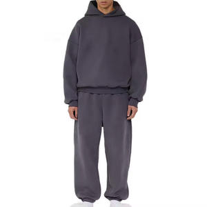 Survêtements de sport décontractés à capuche pour hommes, respirants, pour l'hiver, vente en gros OEM 2026, pour le jogging, la course et l'entraînement, avec logo personnalisé pour équipe, 100 % coton - Product Image 1