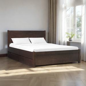 Cama de Plataforma de Madera de Caucho de Alta Durabilidad para Dormitorio, Diseño Desmontable, Reforzada y de Larga Duración, Proveedores de Vietnam - Product Image 1