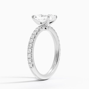 BOJ <b>Ring</b> 0114 Radiant Cut 925 <b>Silver</b> Luxe Amelie Prong Setting <b>Solitaire</b> Diamond <b>Ring</b> 2ct D Color VVS1 Moissanite GRA Certified - Product Image 2