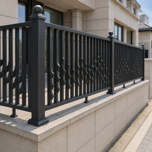 Panneaux de garde-corps décoratifs modernes en aluminium pour balcon, clôture métallique extérieure pour villa, panneaux de sécurité pour escalier et terrasse, conception de portail. - Product Image 6