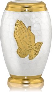 Urna Funeraria de Aluminio Vintage para Adultos, Recipiente Conmemorativo para Cenizas, con Grabado Decorativo y Apariencia Elegante - Product Image 6