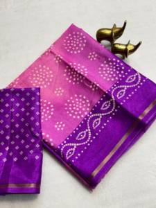 Sari de Seda Tasva Premium para Mujer, Traje Tradicional Indio Étnico para Fiestas y Bodas, Sari de Seda de Diseñador con Blusa a Juego - Product Image 3
