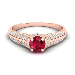 Bagues de mariage REYES en argent sterling 925 avec moissanite, prix de gros, pour femmes, solitaires, avec pierre précieuse rubis, pour anniversaire - Product Image 6