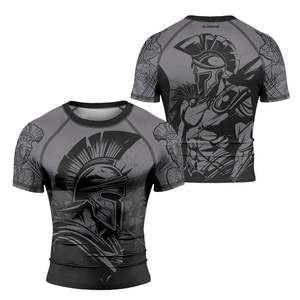 Vente en gros de rashguards à manches longues pour hommes, design personnalisé pour club, impression par sublimation, compression, surf, t-shirt, vêtements de BJJ et de boxe - Product Image 3