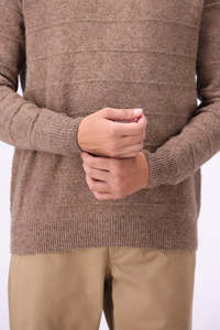 Pull en tricot pour homme, manches longues, couleur unie, laine épaisse, style automne - Product Image 2