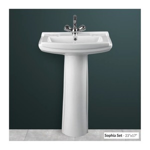 Céramique blanche de qualité supérieure murale à double chasse désodorisation automatique télécommande incluse vanité de salle de bain lavabo de comptoir - Product Image 1