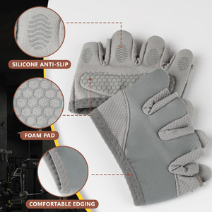Gants de fitness sans doigts durables, de haute qualité, fabriqués sur mesure, avec une adhérence et un soutien améliorés pour toutes vos activités de musculation. - Product Image 3