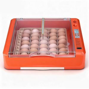 Incubateur 36 œufs avec ovoscope LED, bac à eau automatique, contrôle de la température et de l'humidité, vue à 360 degrés, produit clair et visible - Product Image 6