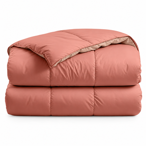 Edredón Reversible Moderno de Color Rosa Sólido, Alternativa al Plumón, para Ropa de Cama - Product Image 1
