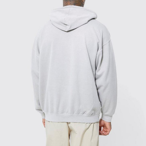 Sweat à capuche oversize en coton éponge de haute qualité, style streetwear, molleton épais, épaules tombantes, uni, personnalisable, pour hommes, grandes tailles - Product Image 4