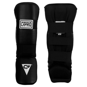 Caprio Custom Leather PU Non Slip Professional <b>Shin</b> <b>Guards</b> Combo Set Muay Thai Kickboxing <b>MMA</b> Boxing Training Protective Gear - Product Image 1