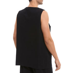 Men Spandex Cotton <b>Tank</b> <b>Top</b> V Neck Sleeveless Loose Fit Summer Casual Breathable <b>Knit</b> Shirt Quick Dry High Street Style 180g - Product Image 4