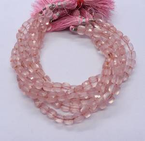 AAA Natural Rose Quartz Faceted Cube Beads 6-7MM Pink Quartz <b>Gemstone</b> Beads 8 Inch Quartz 3D Cube Beads for Jewelry Making - Product Image 4