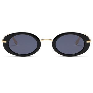 Lunettes de soleil ovales en métal Y2K tendance, protection UV, pour hommes et femmes, activités de plein air, collection 2026 - Product Image 2