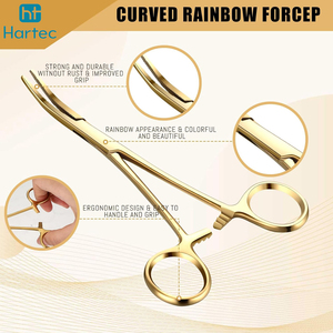 Ensemble de pinces de pêche plaquées or personnalisées, à mâchoires courbées et droites, pinces hémostatiques verrouillables, outils de retrait d'hameçons profonds, accessoires de pêche - Product Image 2