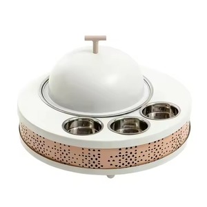 Casserole au design vintage, finition foncée, pour servir, conserver et présenter les aliments de manière intemporelle, contenant alimentaire d'Inde. - Product Image 5