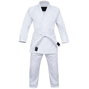 Uniforme de Judo Blanco, Poliéster/Algodón, Unisex, Corte Regular para Adultos, Transpirable, Elástico, Ligero, Teñido Liso - Product Image 1