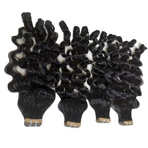 Paquete de ondas profundas de cabello virgen Natural rizado Super doble dibujado crudo 100% extensiones de cabello humano vietnamita donante único - Product Image 4