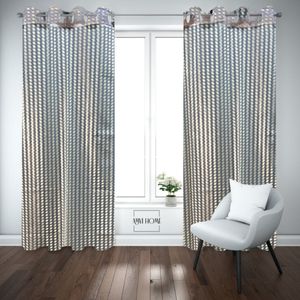 Luxury Printed Floral Polyester Window Curtain 122 X 152 CM Blackout Grommet Ready-Made for Home & Hotel Use - Product Image 3