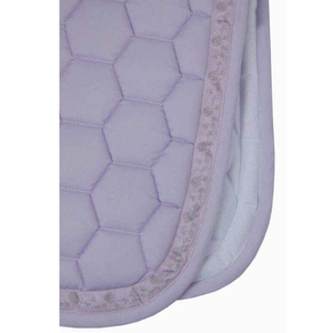 Tapis de selle de dressage en coton matelassé à motif hexagonal avec doublure polaire, pour l'entraînement, sangle de maintien incluse - Product Image 2